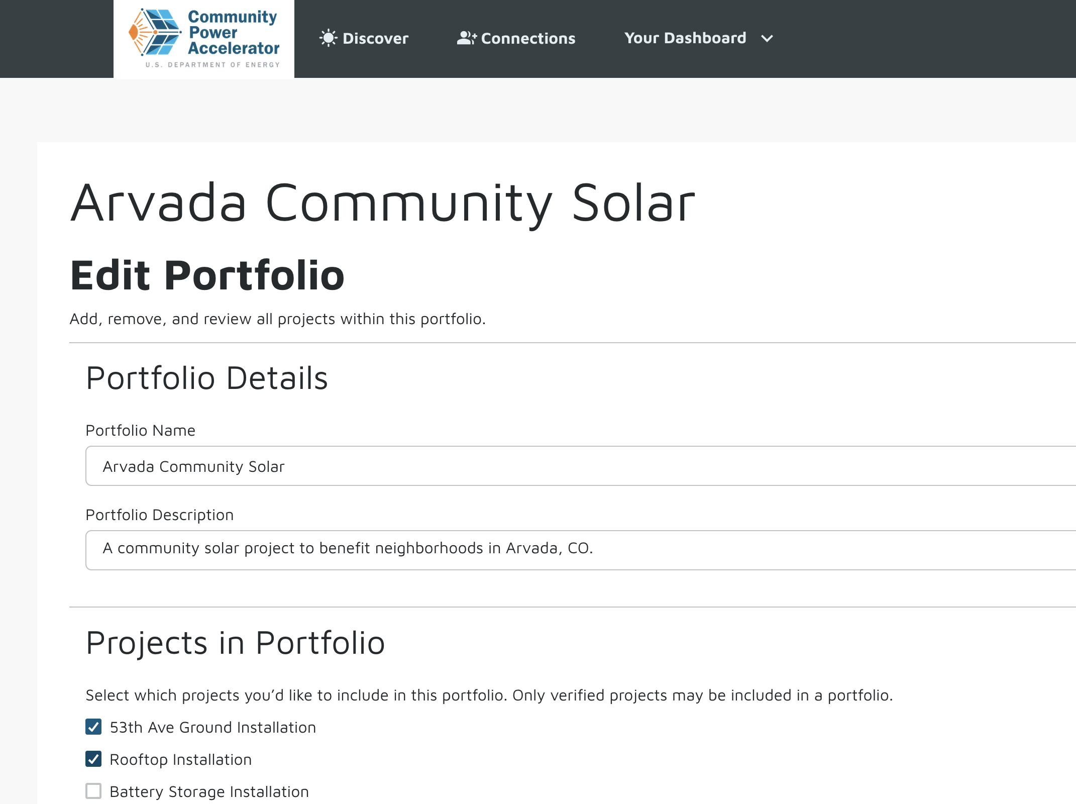 Introducing Portfolios